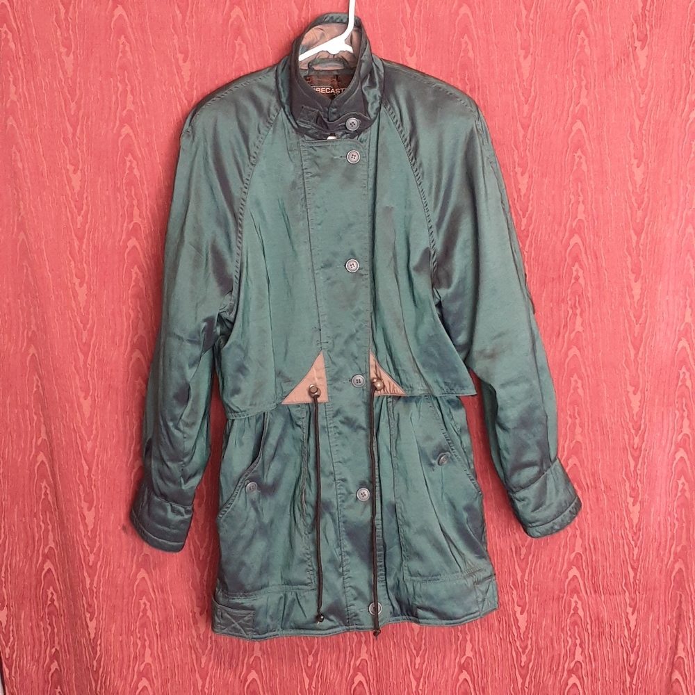 FORECASTER Of BOSTON Greenish Full Zip Thermoloft Insulation Jacket Women Sz XS
